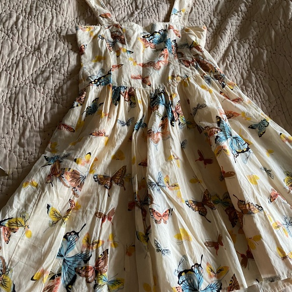 Gorgeous VTG Nanette Lepore Butterfly Corset Cotton Dress - Picture 10 of 15